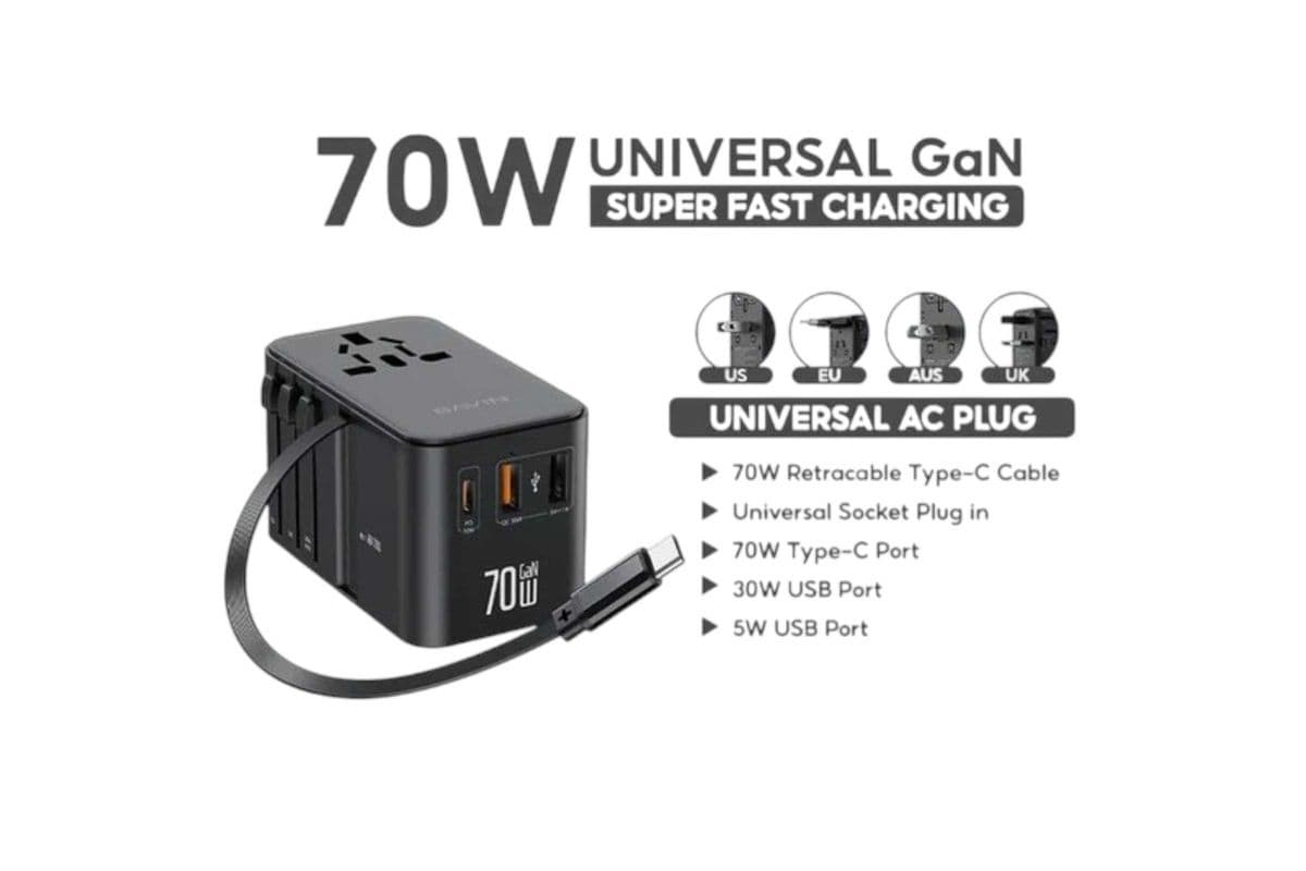 BAVIN 70W / 45W PD GaN Fast Charging Adapter