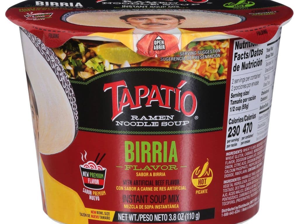 Tapatio Ramen Noodles Birria Ramen Bowl (110g)