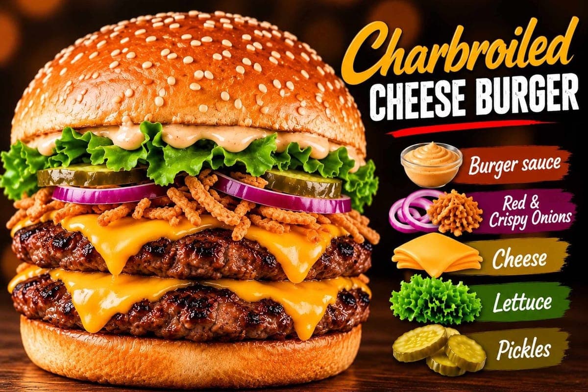Double Charbroiled smoked Cheeseburger