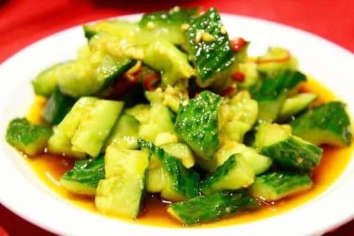 Cucumber in House Spicy Sauce