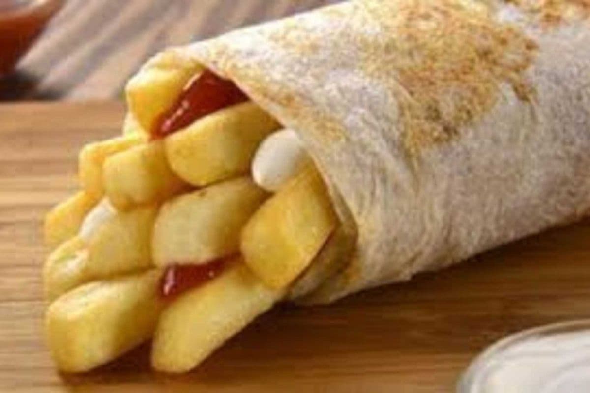 French Fries Pita wrap