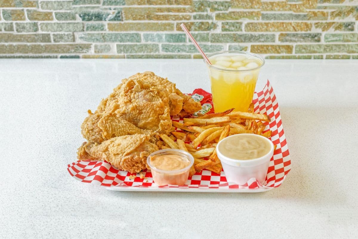 2 pcs INASAL chicken combo with fries and pineapple juice