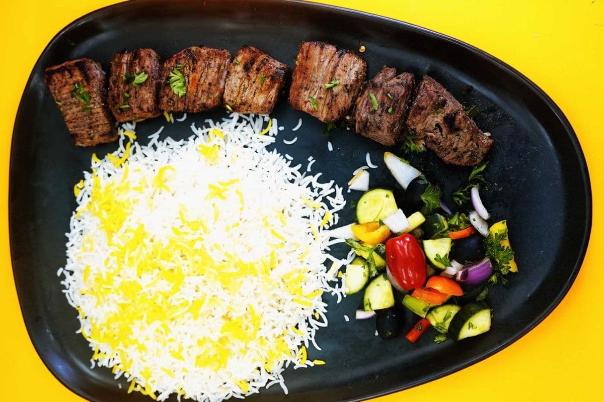 Beef Kabab (BBQ) & Rice