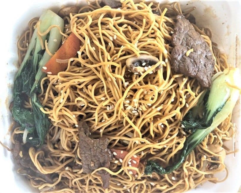 GS Beef and Vegetable Chow Mein 時菜牛肉炒麵