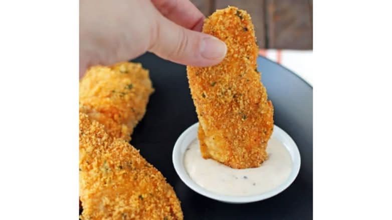 Breaded chicken strips