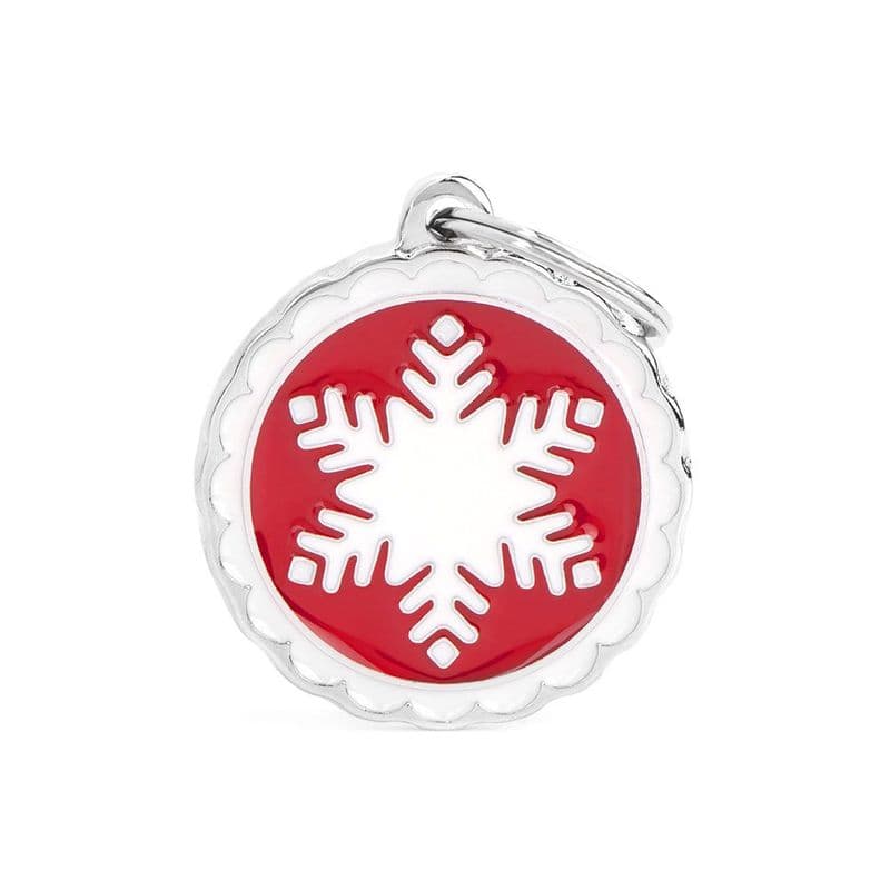 MyFamily Snowflake Engraved Tag