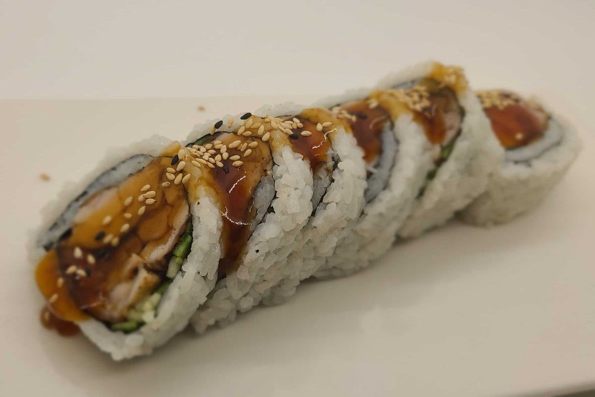Cooked Chicken Teriyaki Roll