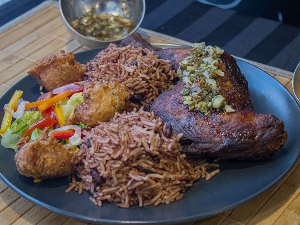 Riz Salade poulet