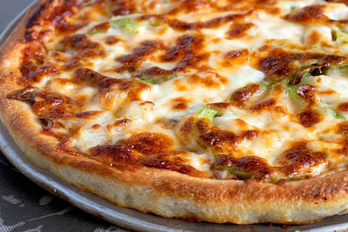 #29 Pineapple, Green Peppers, and Onions Pizza