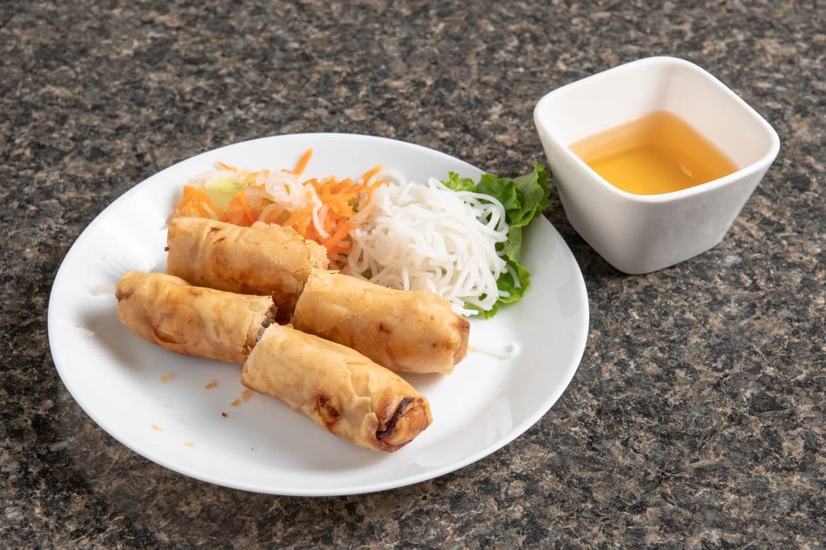 1. Crispy Spring Rolls (2 pcs)