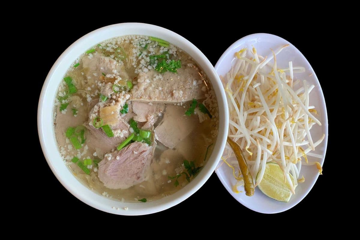 25. Noodle Soup with Pork, Ground Pork, and Meat Patty