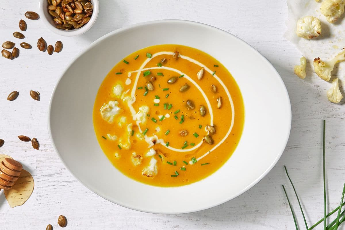 Pumpkin Cauliflower Soup