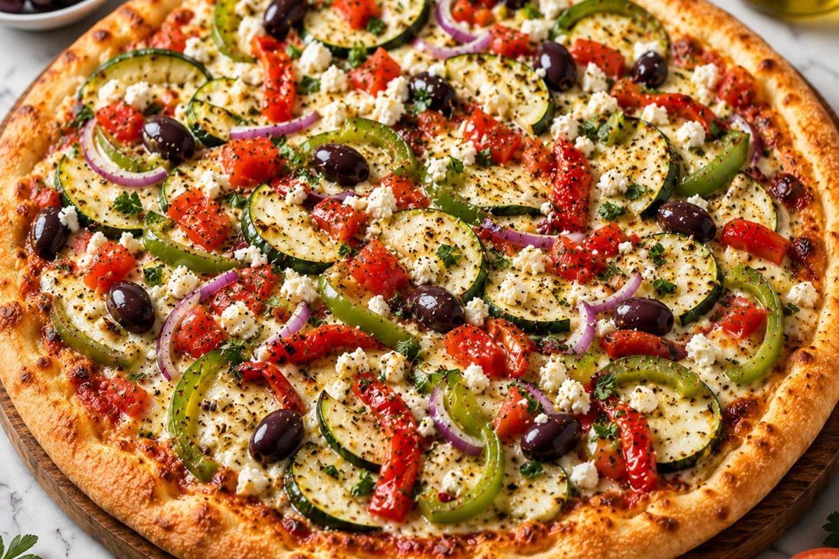 Mediterranean Veggie Pizza