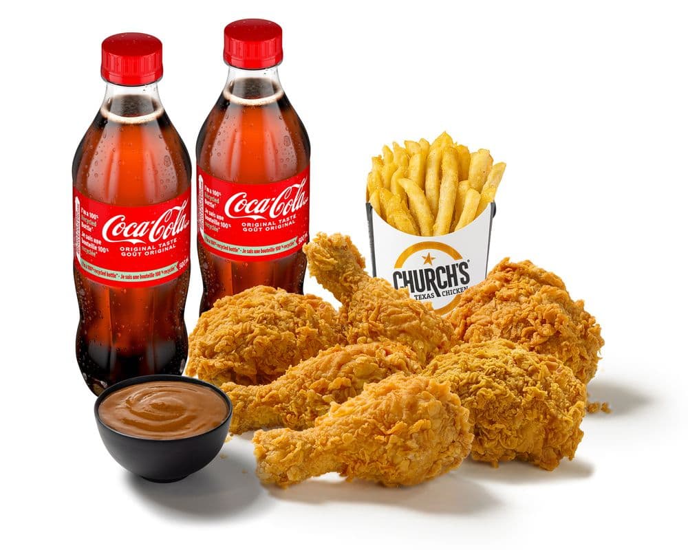 6-Piece Chicken, 2 Reg Sides & 2 Drinks