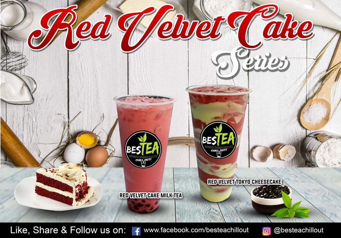 Red Velvet Cake Milk Tea