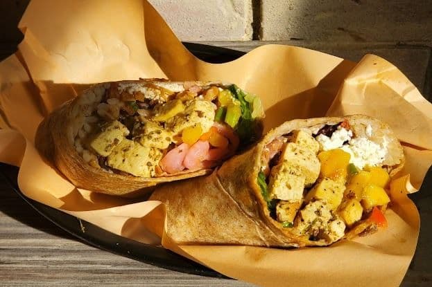 Rubbed and Roasted Tofu Burrito