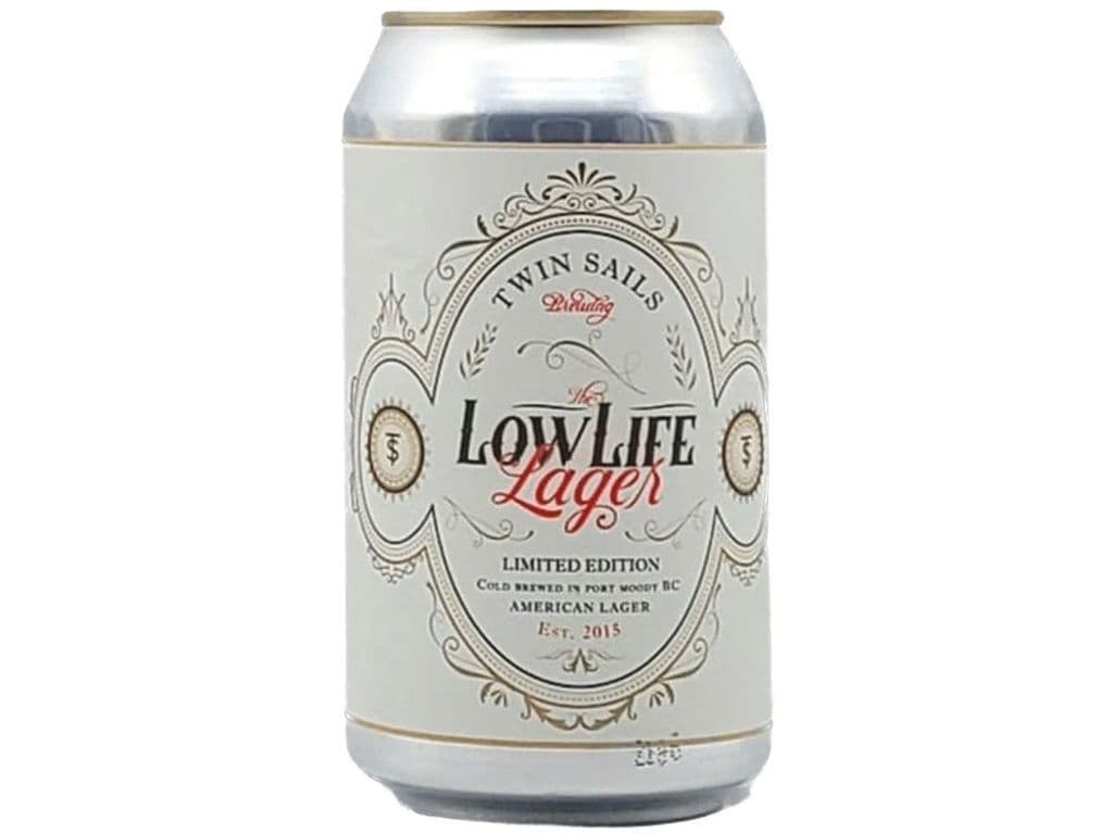 Low Life Lager - Twin Sails 355ml (4.9% ABV)