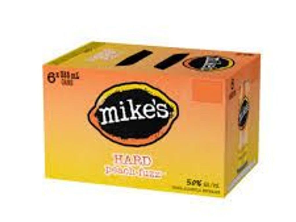 Mike's Peach Fuzz Hard Lemonade Cans (355 ml x 6 ct)