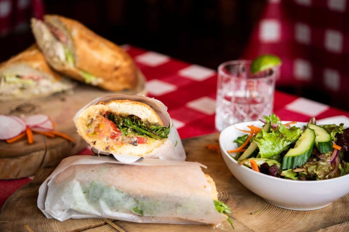 Italian Sausage and Rapini Panino