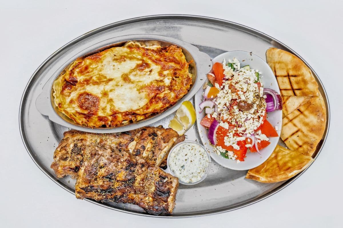 Greek Ribs and Baked Spaghetti