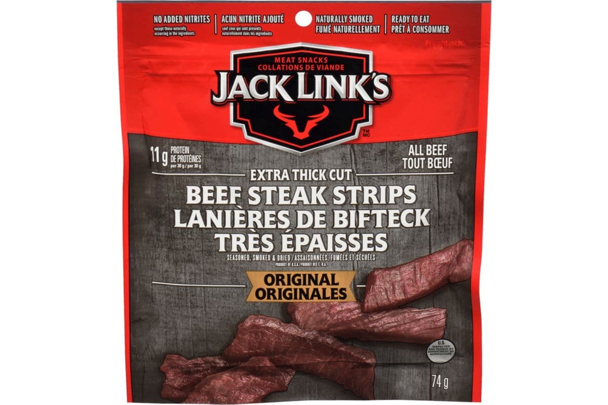 Jack Link's Extra Thick Cut Beef Streak Strips - Original (74g)