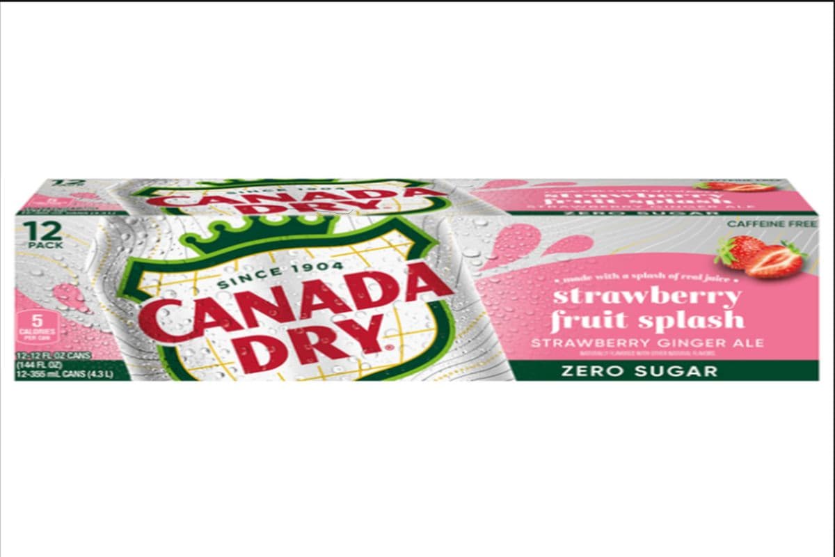 Canada dry strawberry fruit splash zero