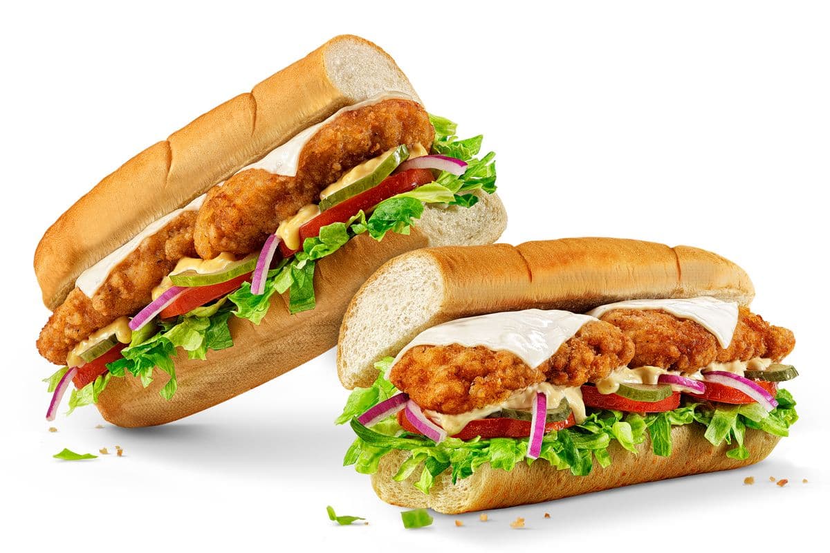 Poulet croustillant 12" / Footlong Crispy Chicken Sub (1030 Cals)