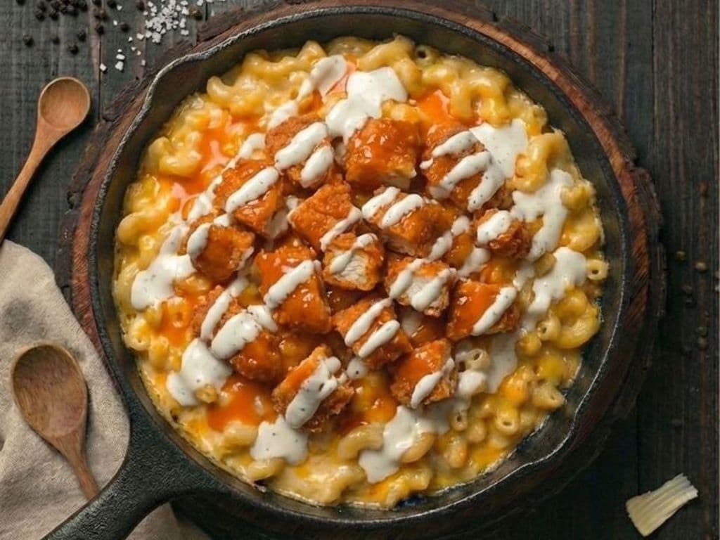 The Buffalo Chicken Ranch Mac