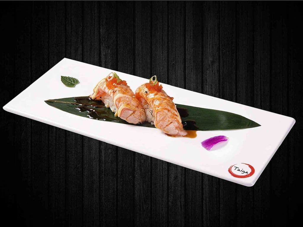 Torched Salmon Sushi