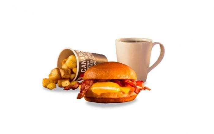 Bacon & Egg Sandwich Meal