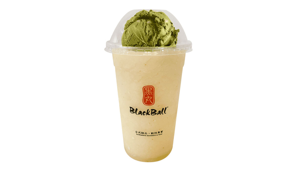 Yuzu Citron Slush with Matcha Gelato