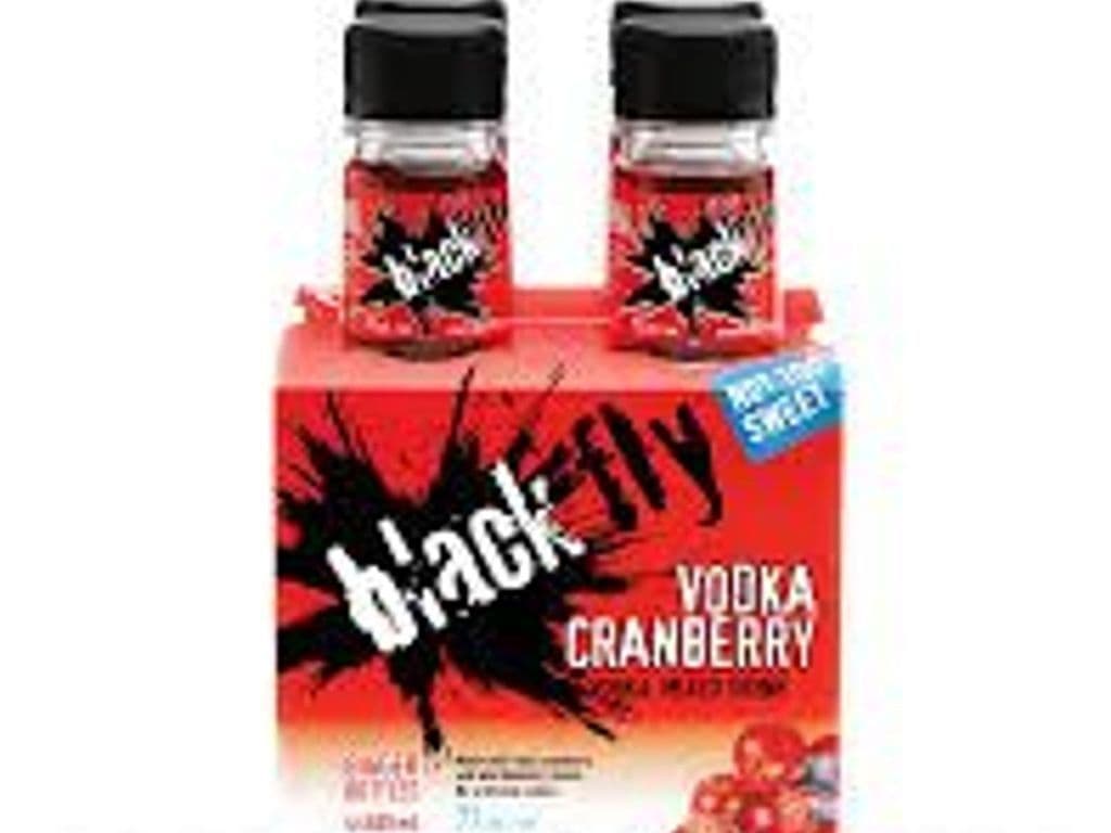 Black Fly Cranberry Vodka Bottles 440ml (4 pack)