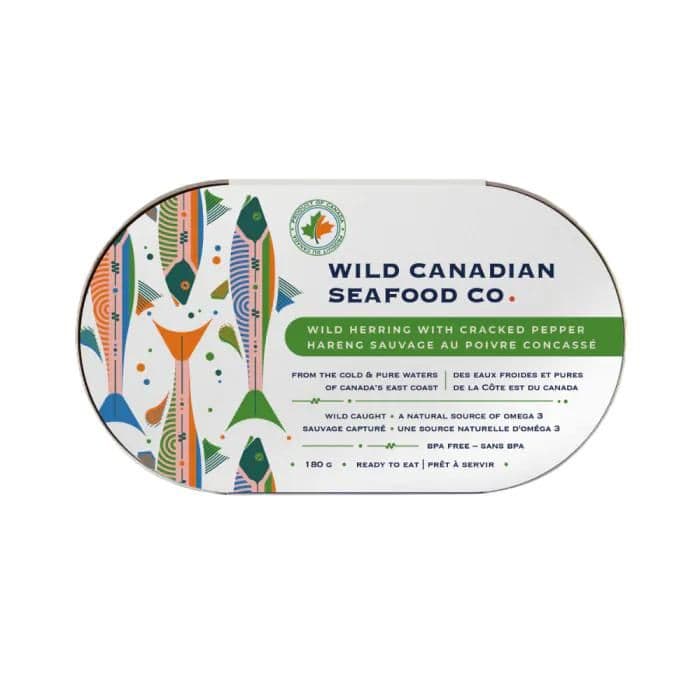 Wild Canadian Wild Herring w Cracked Pepper, 180g