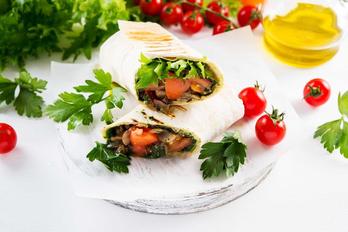 Wayne's Homemade Veggie Wrap