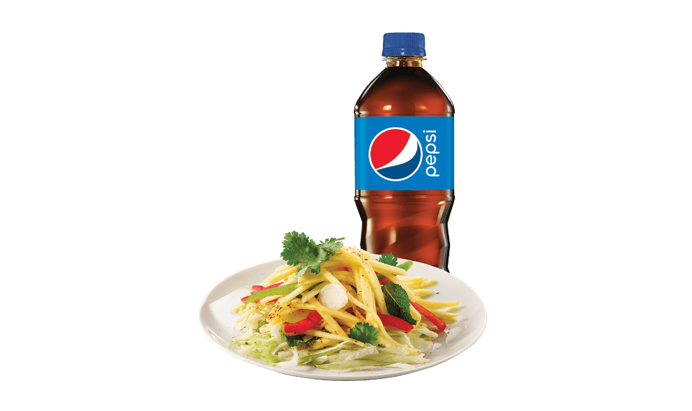 Mango Salad & Bottled Drink Combo