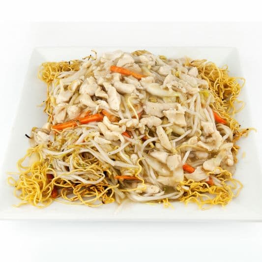 76. Shredded Chicken Chow Mein with Bean Sprouts