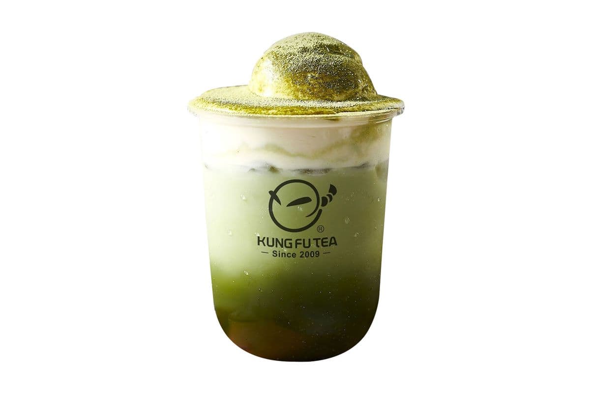 Cheese Milk Matcha Latte with Ice Cream
