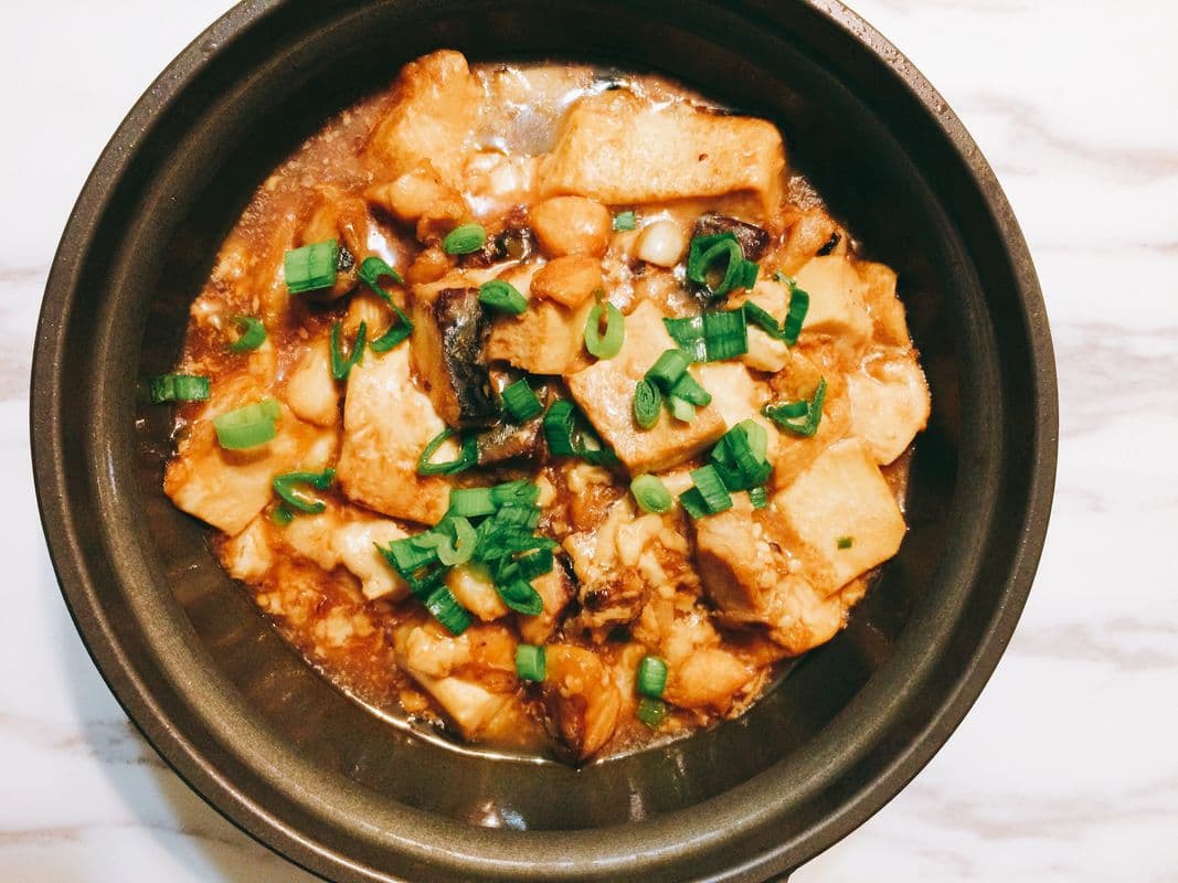 176. Chicken and Salty Fish with Tofu Hot Pot