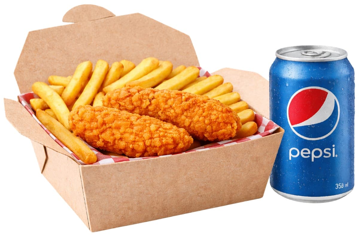 Kid's Chicken Tenders with Fries and Pop