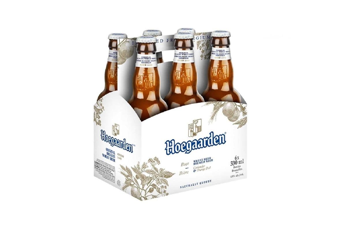 Hoegaarden Beer 6 Bottles (6 x 330ml)