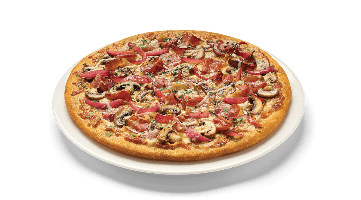 Individual (8") Prosciutto & Mushroom Pizza
