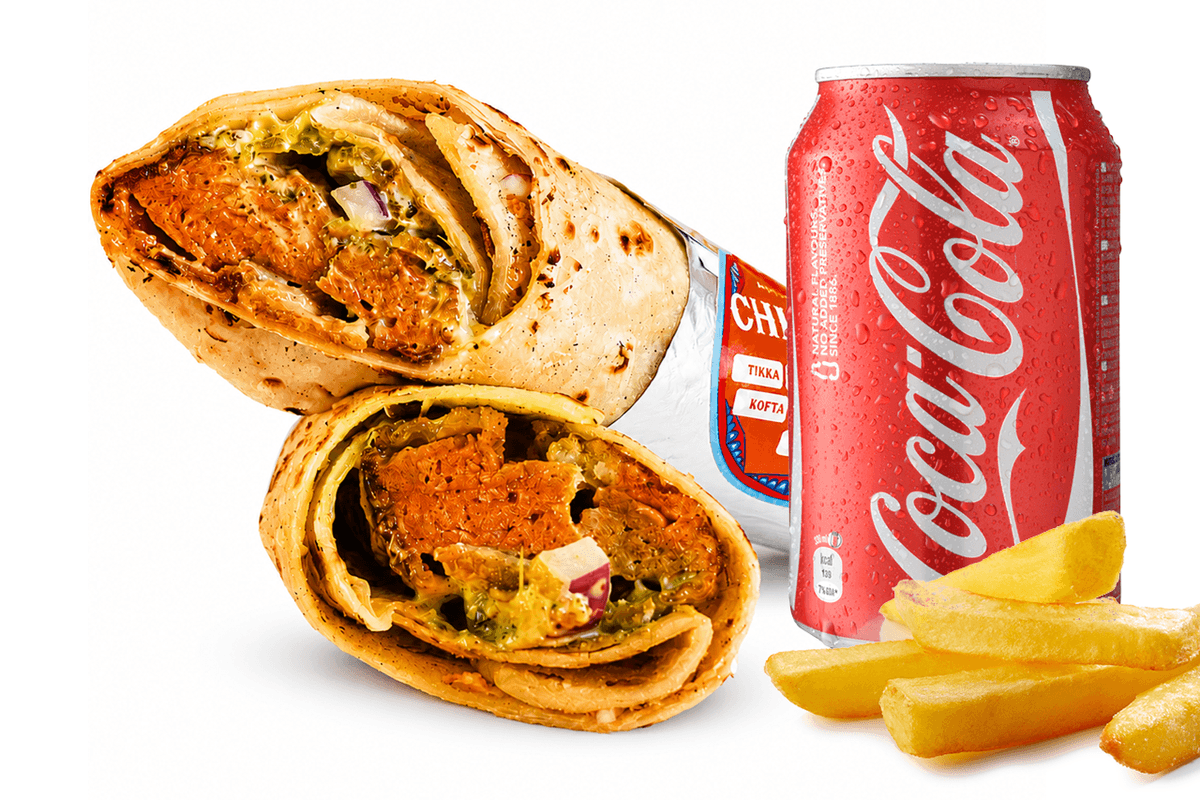 Chicken Kofta Roll Meal