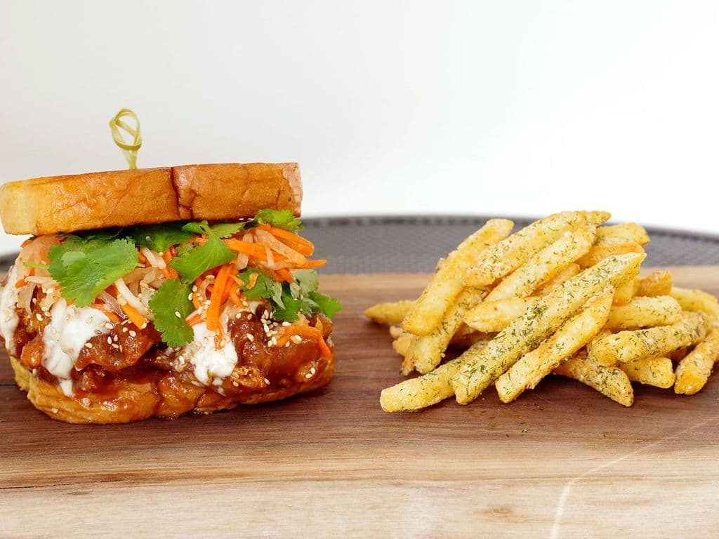 Japanese Chicken Nanban Sando & Fries