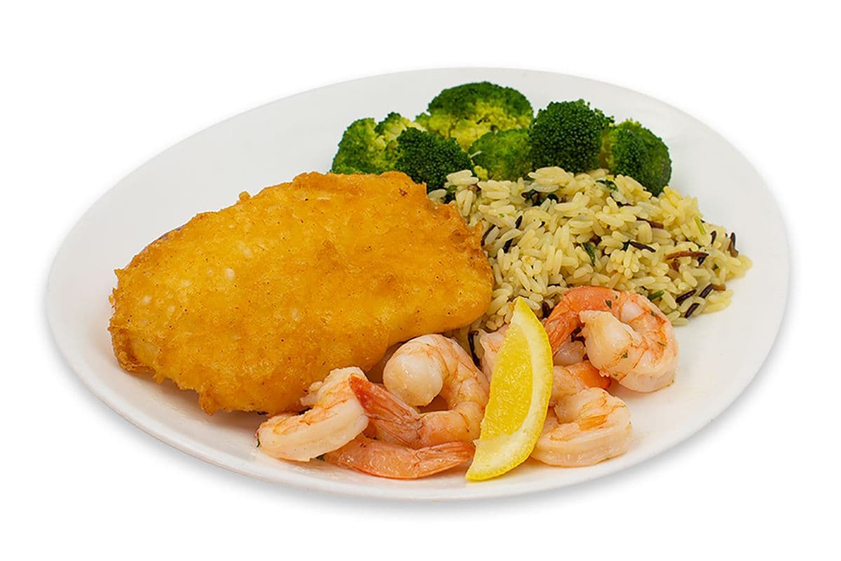 Halibut and Shrimp