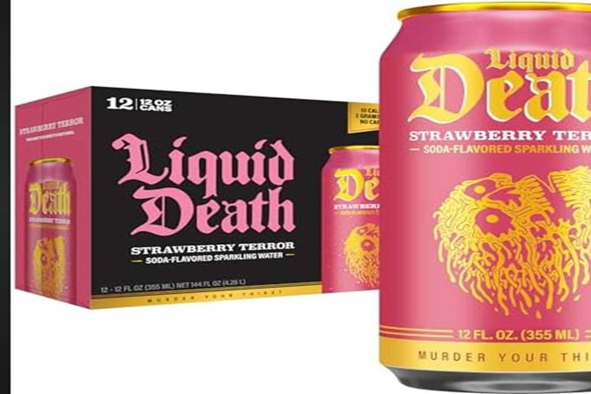 Liquid death strawberry terror
