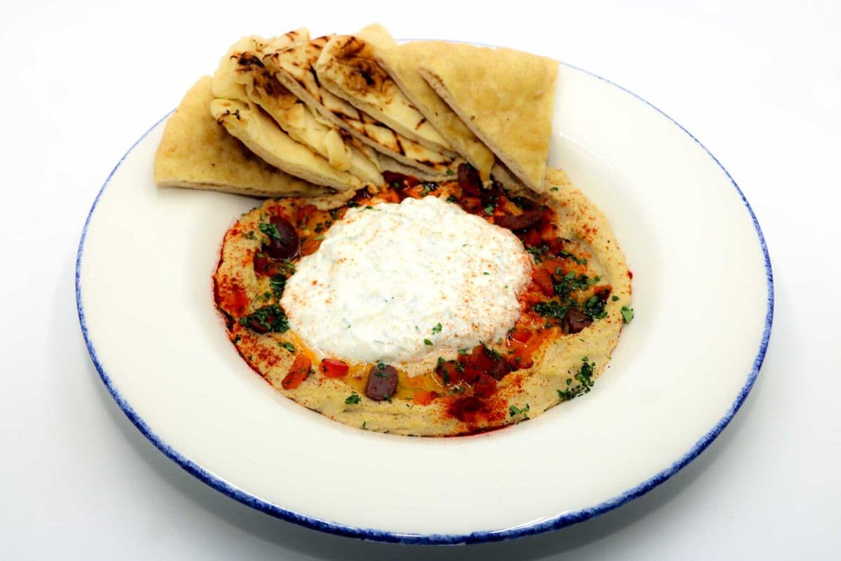 Hummus and Tzatziki Dip Duo