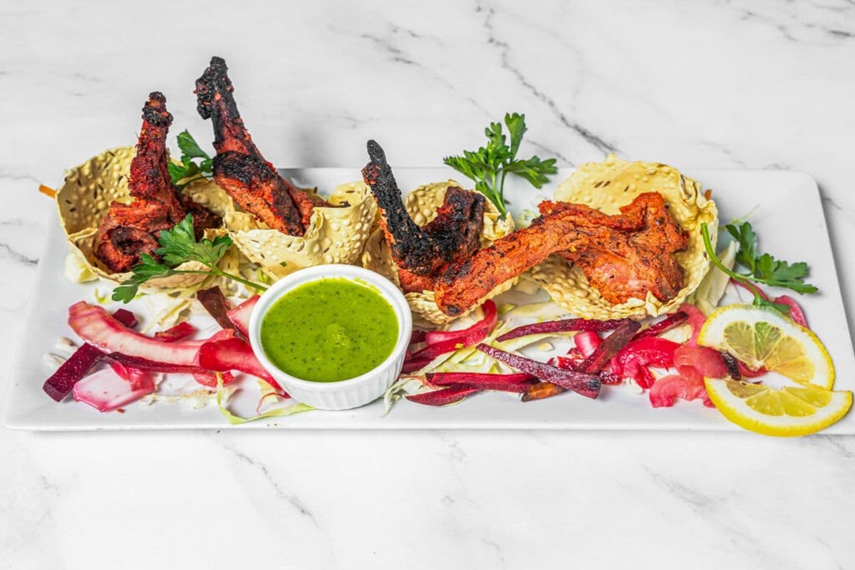 Aatishi Adraki Chaap (Tandoori Lamb Chops) (Gluten-Friendly)