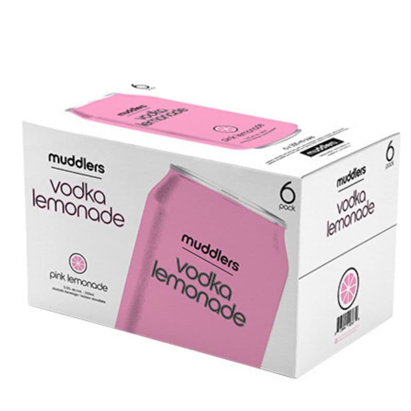 Muddlers Vodka Pink Lemonade (6 Pack)