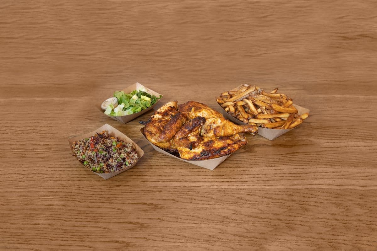 Poulet entier en combo / Whole Chicken Combo