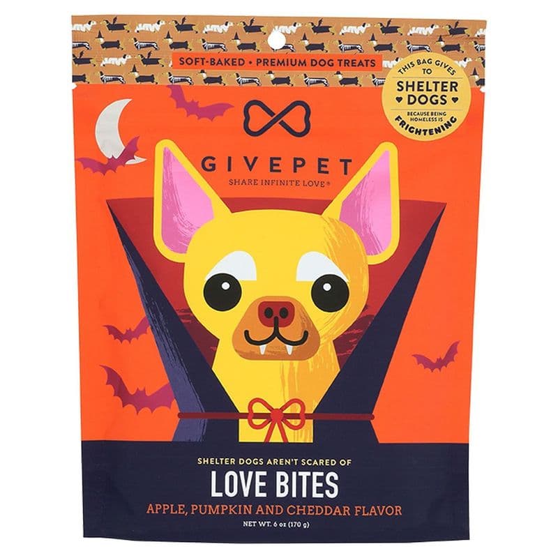 GivePet Love Bites Apple, Pumpkin And chedder Flavor
